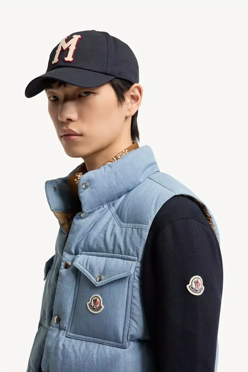 Moncler Ervional Denim Down Vest | Thumbnail 4