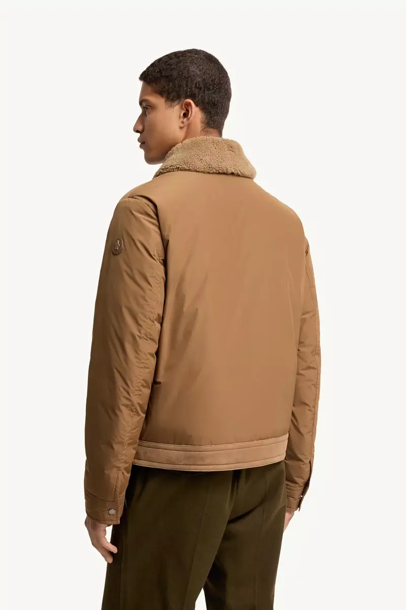Moncler Zerique Shearling & Suede Short Down Jacket | Thumbnail 6 Moncler Zerique Shearling & Suede Short Down Jacket | Thumbnail 6