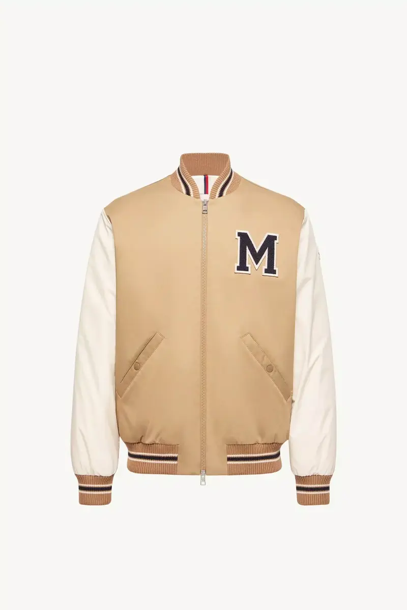 Moncler Oreane Cotton Blend Varsity Down Jacket | Thumbnail 2