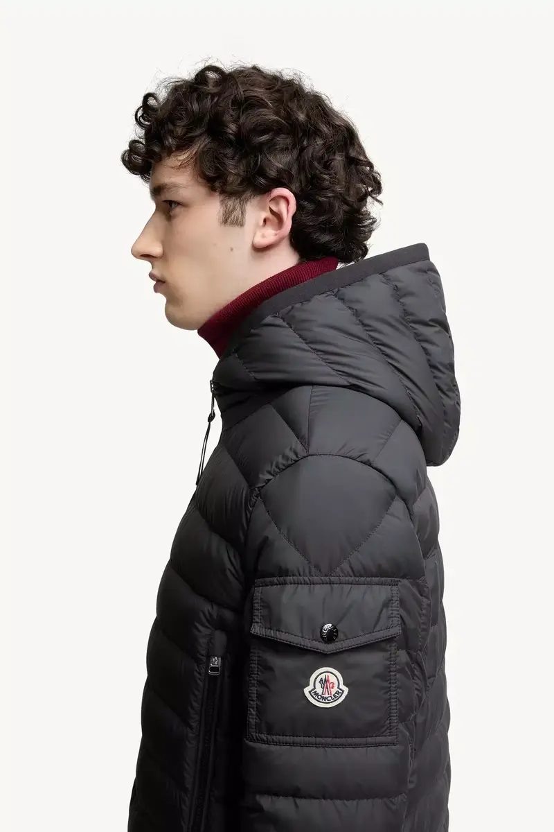 Moncler Galion Hooded Short Down Jacket | Thumbnail 4