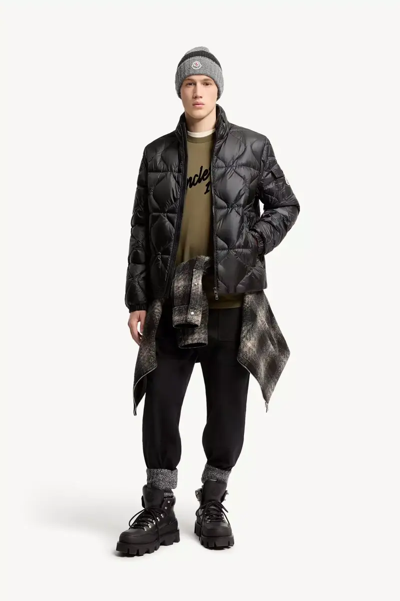 Moncler Asurel Geometric Quilted Short Down Jacket | Thumbnail 3 Moncler Asurel Geometric Quilted Short Down Jacket | Thumbnail 3