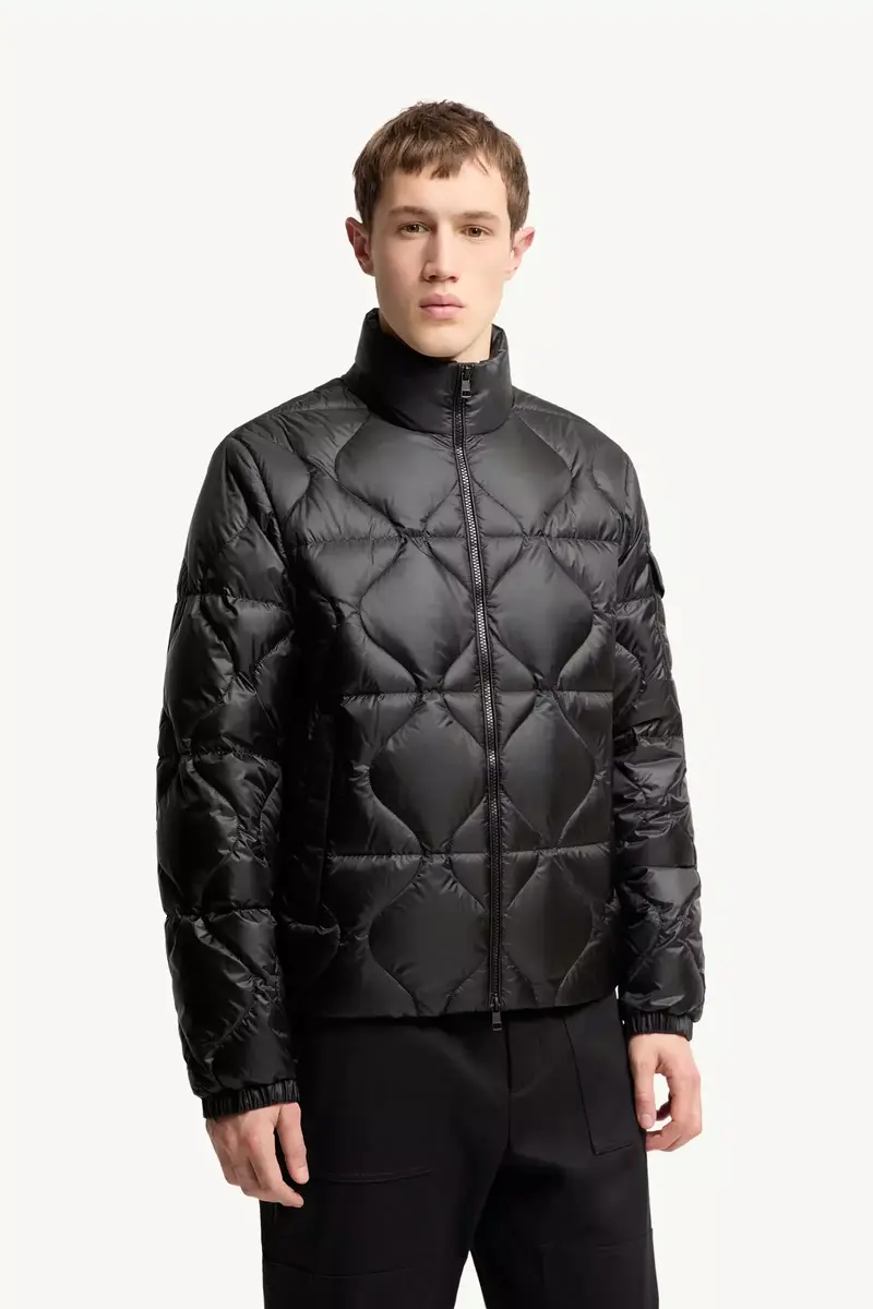 Moncler Asurel Geometric Quilted Short Down Jacket | Thumbnail 5 Moncler Asurel Geometric Quilted Short Down Jacket | Thumbnail 5
