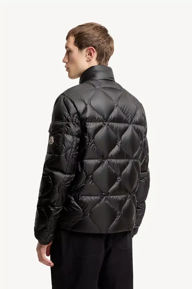 Moncler Asurel Geometric Quilted Short Down Jacket | Thumbnail 6 Moncler Asurel Geometric Quilted Short Down Jacket | Thumbnail 6