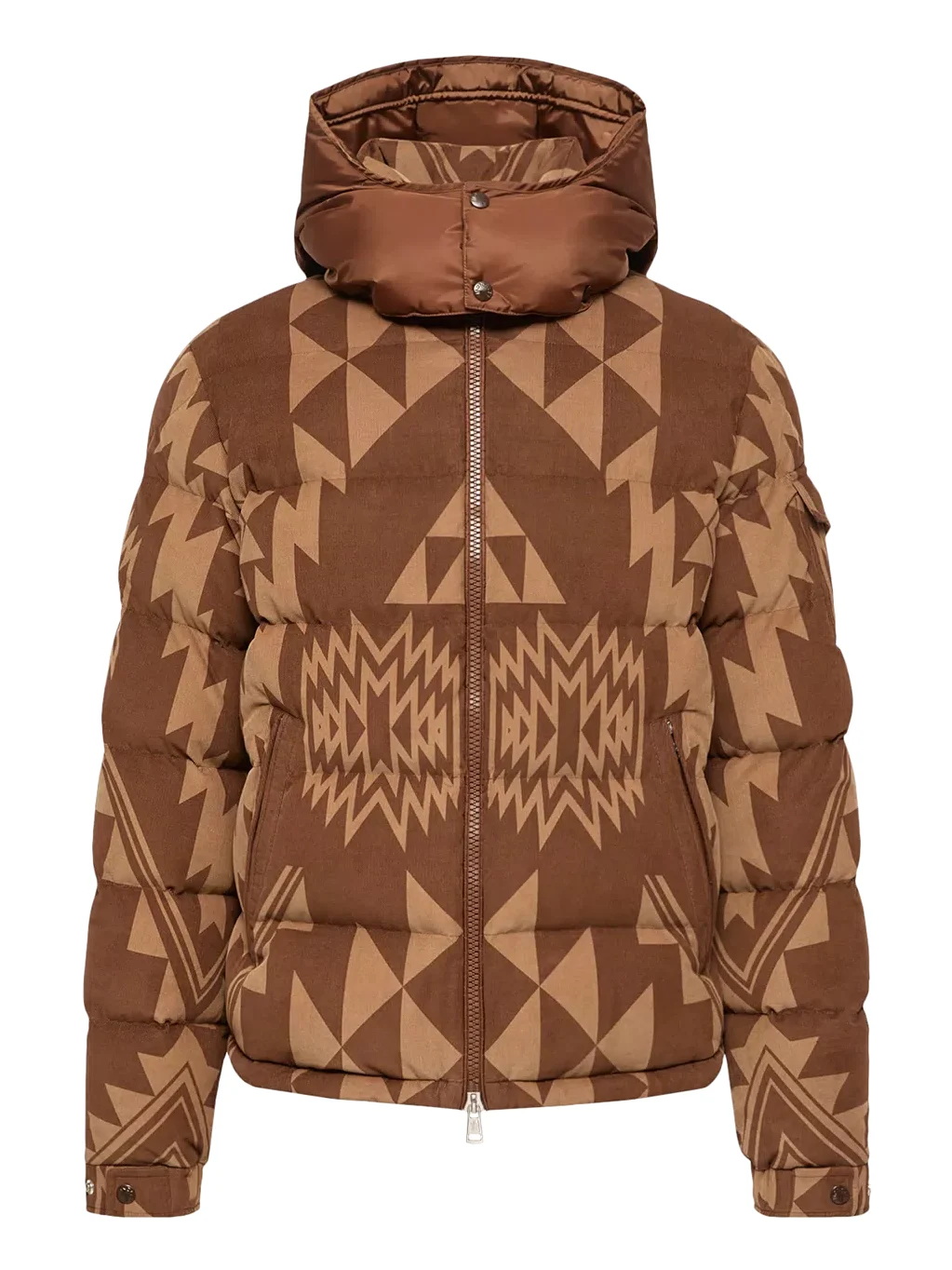 Moncler Boislune Hooded Corduroy Short Down Jacket