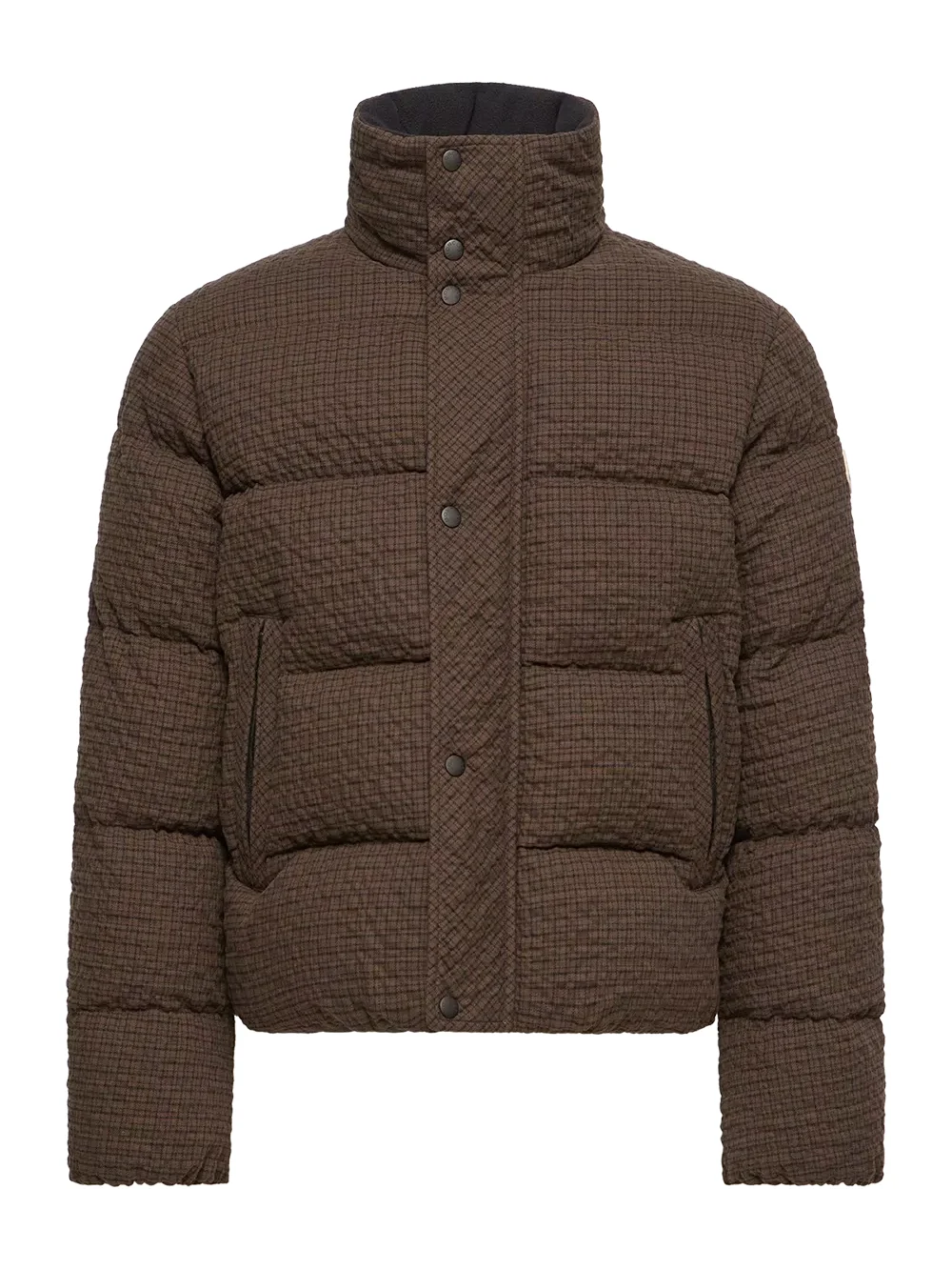Moncler Oronte Cotton Flannel Short Down Jacket