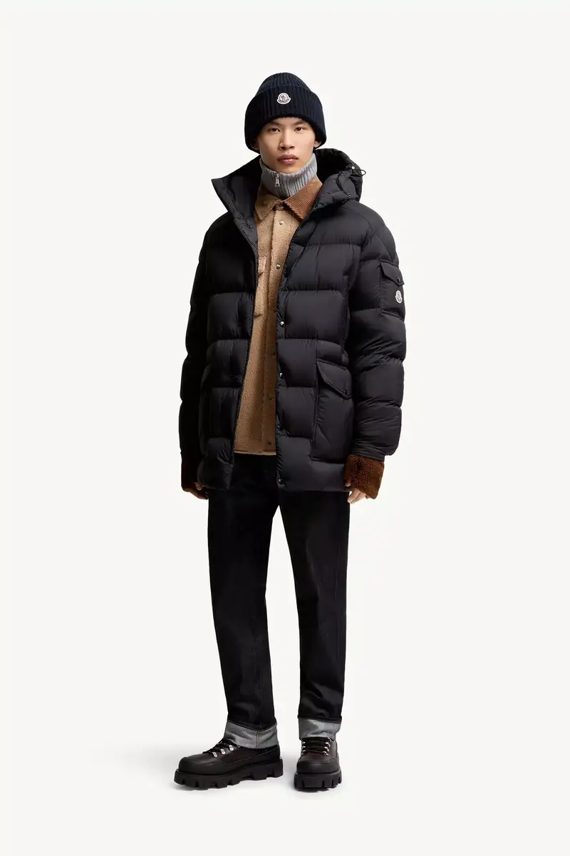 Moncler Bretagne Hooded Mid-length Down Jacket | Thumbnail 3