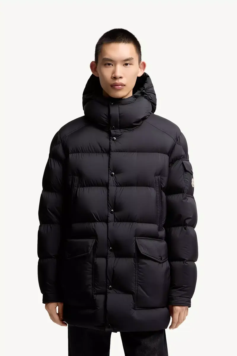 Moncler Bretagne Hooded Mid-length Down Jacket | Thumbnail 5