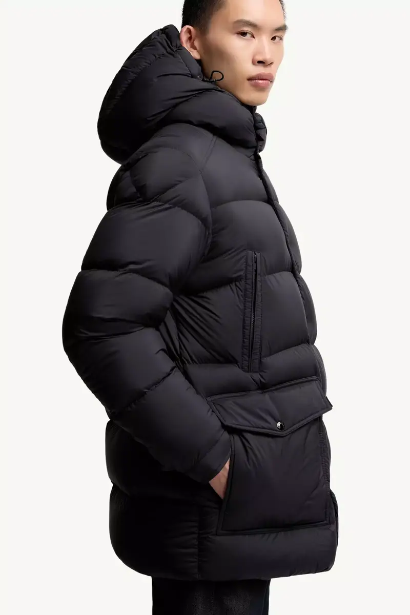 Moncler Bretagne Hooded Mid-length Down Jacket | Thumbnail 7