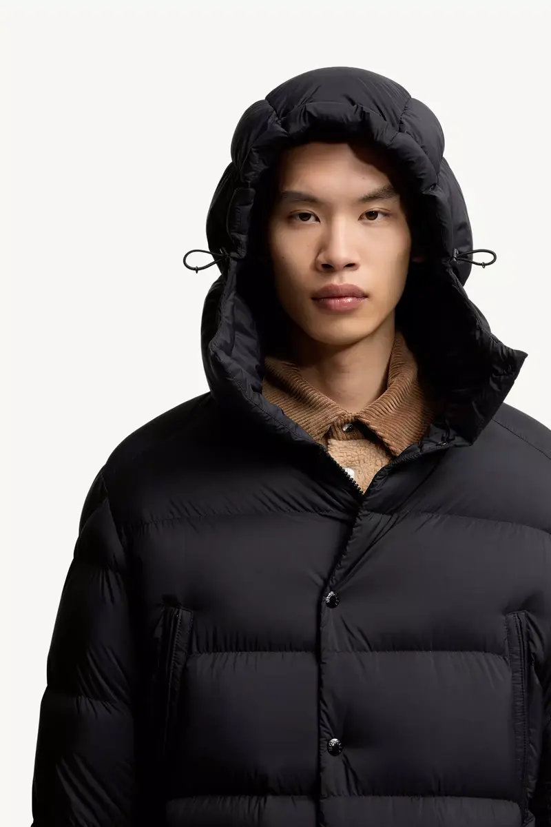 Moncler Bretagne Hooded Mid-length Down Jacket | Thumbnail 8