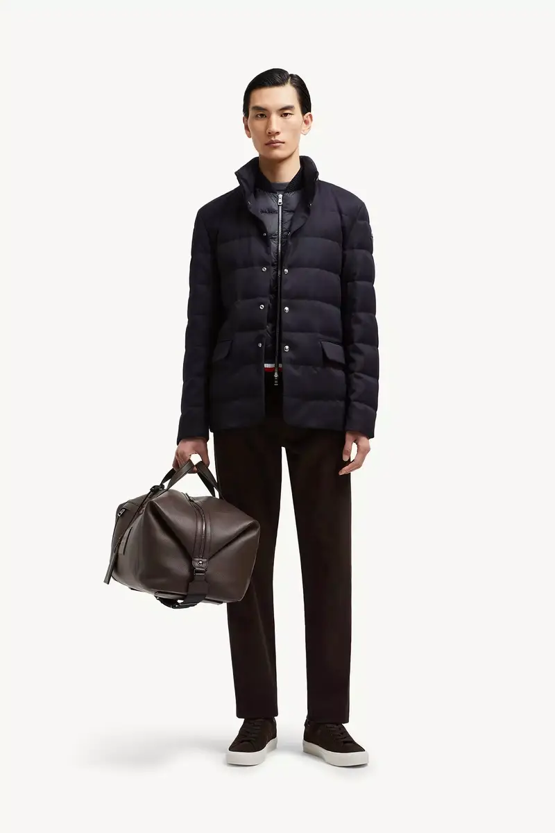 Moncler Bess Hooded Wool Short Down Jacket | Thumbnail 3 Moncler Bess Hooded Wool Short Down Jacket | Thumbnail 3
