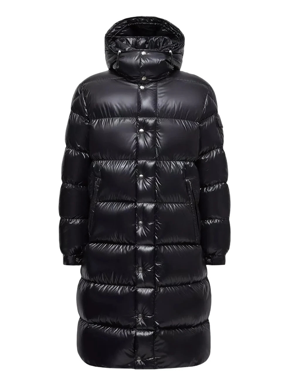 Hanoverian Hooded Square-quilted Long Down Jacket Hanoverian Hooded Square-quilted Long Down Jacket