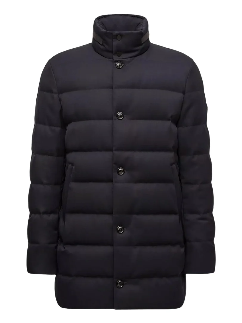 Vallonpierre Hooded Wool Long Down Jacket Vallonpierre Hooded Wool Long Down Jacket
