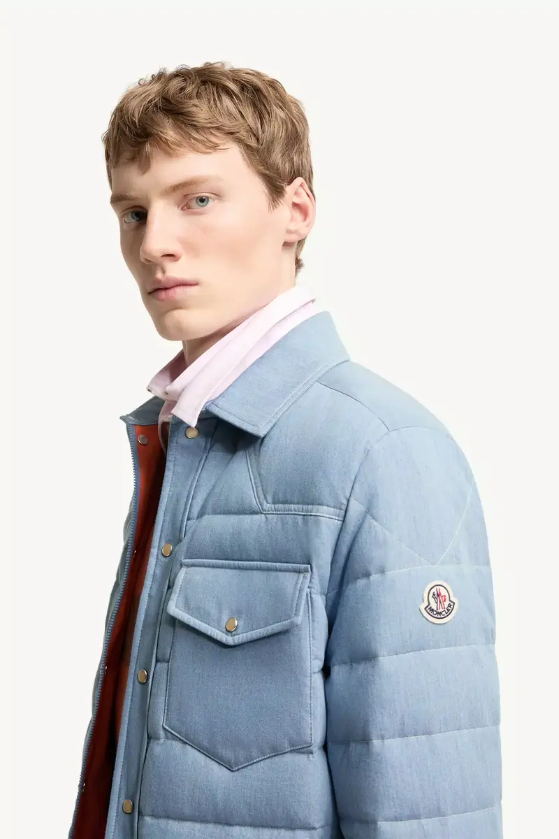 Moncler Tiriol Denim Down Shirt Jacket | Thumbnail 4 Moncler Tiriol Denim Down Shirt Jacket | Thumbnail 4