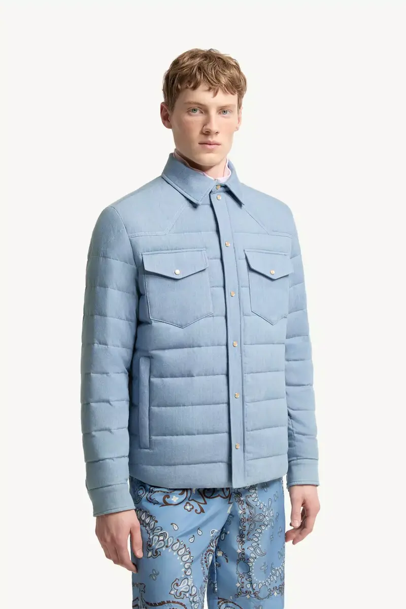 Moncler Tiriol Denim Down Shirt Jacket | Thumbnail 5 Moncler Tiriol Denim Down Shirt Jacket | Thumbnail 5