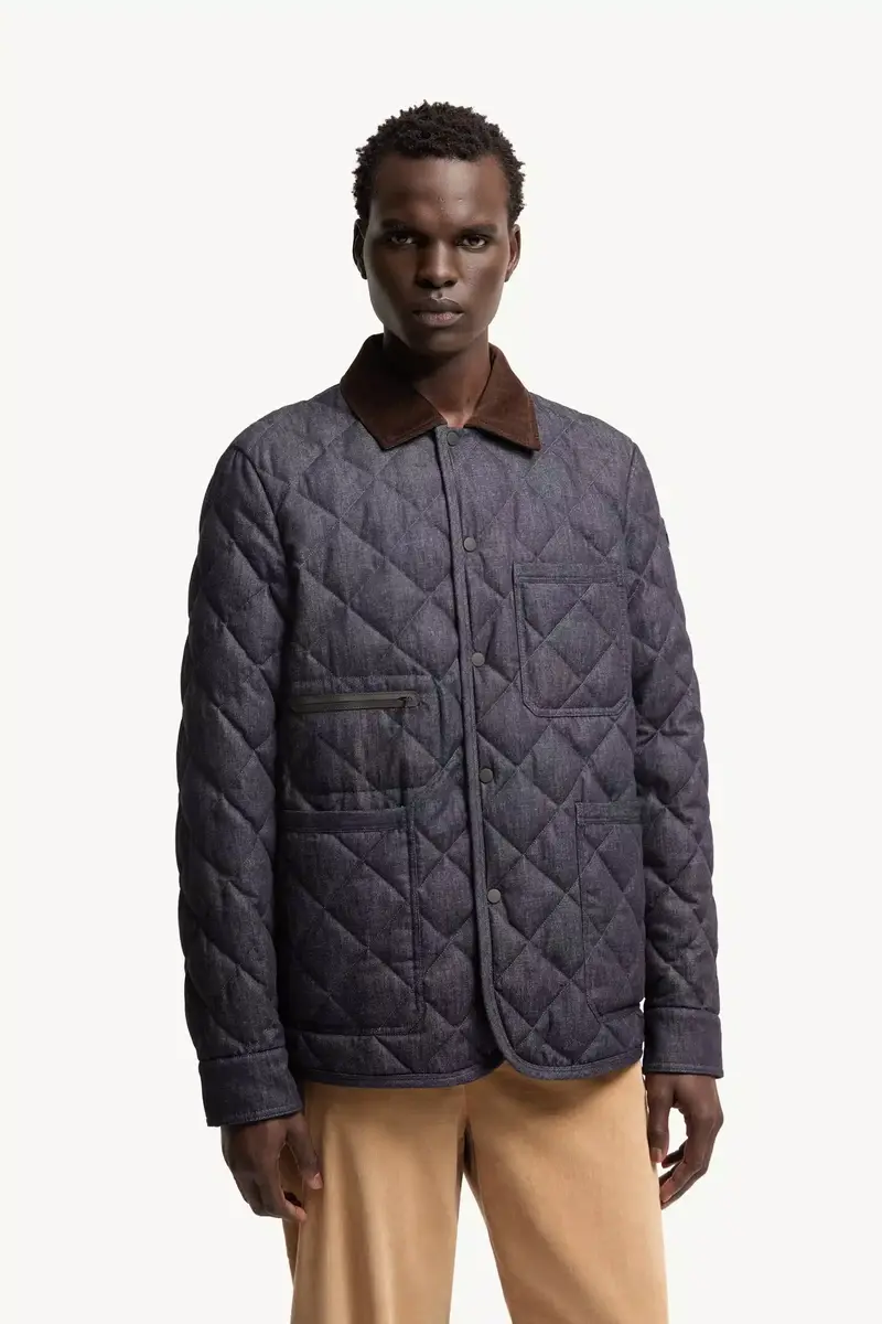 Moncler Kryen Diamond Quilted Denim Down Shirt Jacket | Thumbnail 5 Moncler Kryen Diamond Quilted Denim Down Shirt Jacket | Thumbnail 5