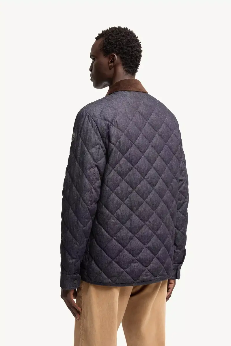 Moncler Kryen Diamond Quilted Denim Down Shirt Jacket | Thumbnail 6 Moncler Kryen Diamond Quilted Denim Down Shirt Jacket | Thumbnail 6