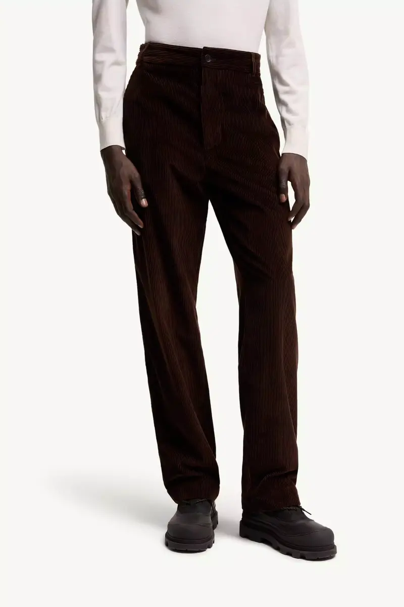 Moncler Leather Logo Corduroy Pants | Thumbnail 5 Moncler Leather Logo Corduroy Pants | Thumbnail 5
