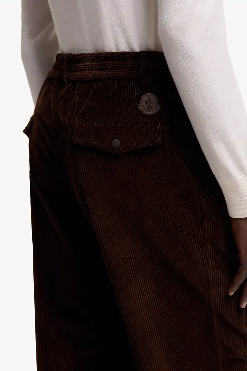 Moncler Leather Logo Corduroy Pants | Thumbnail 7 Moncler Leather Logo Corduroy Pants | Thumbnail 7