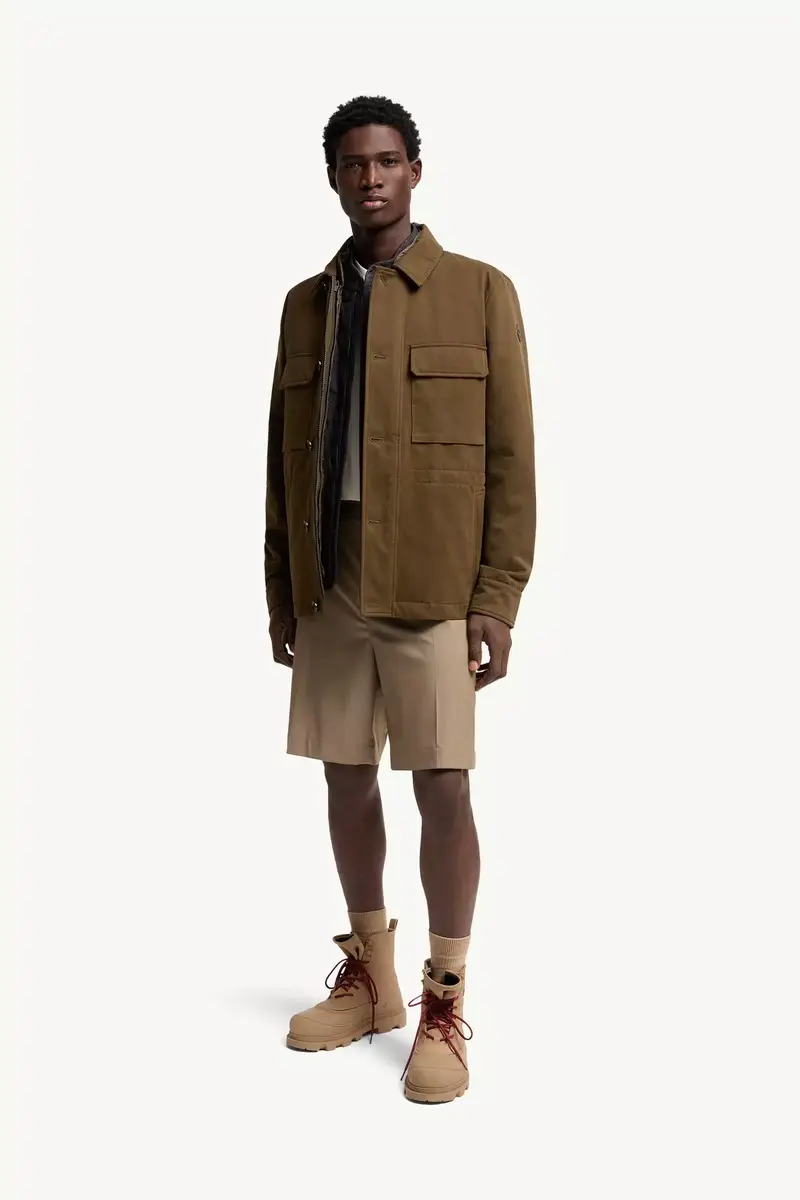 Moncler Wool Blend Gabardine Bermuda Shorts | Thumbnail 2 Moncler Wool Blend Gabardine Bermuda Shorts | Thumbnail 2