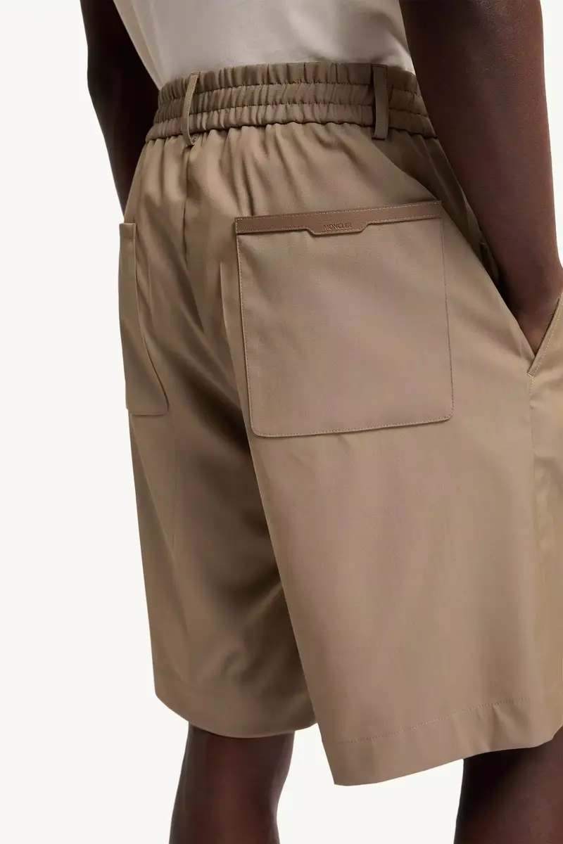 Moncler Wool Blend Gabardine Bermuda Shorts | Thumbnail 6 Moncler Wool Blend Gabardine Bermuda Shorts | Thumbnail 6
