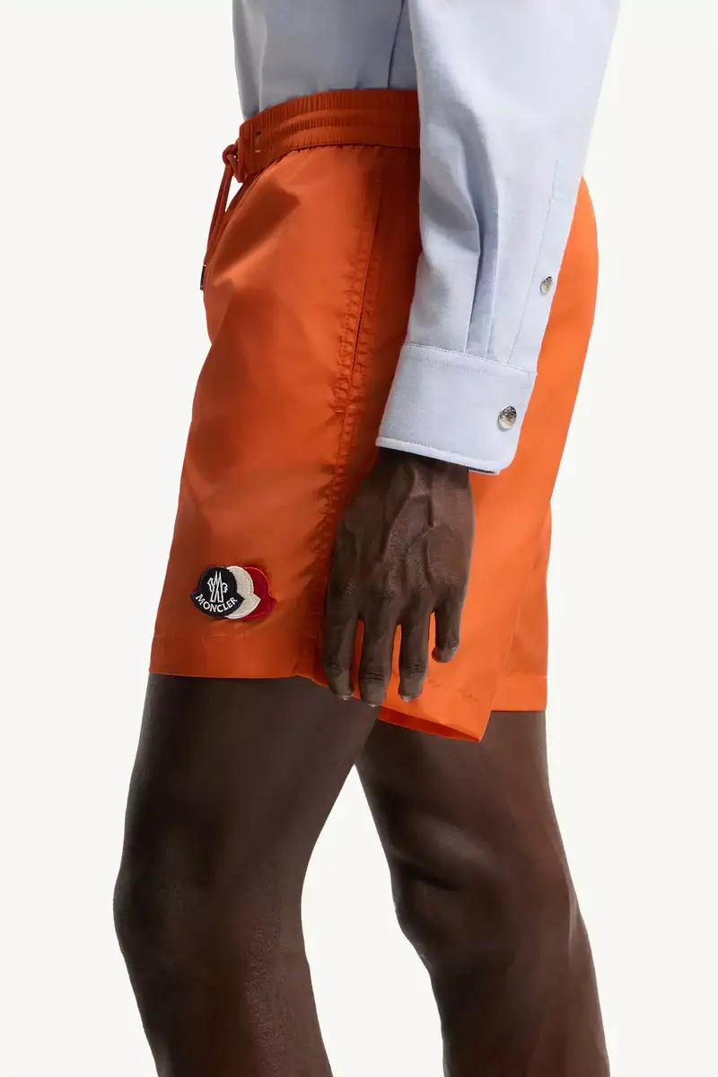 Moncler Logo Swim Shorts | Thumbnail 4 Moncler Logo Swim Shorts | Thumbnail 4