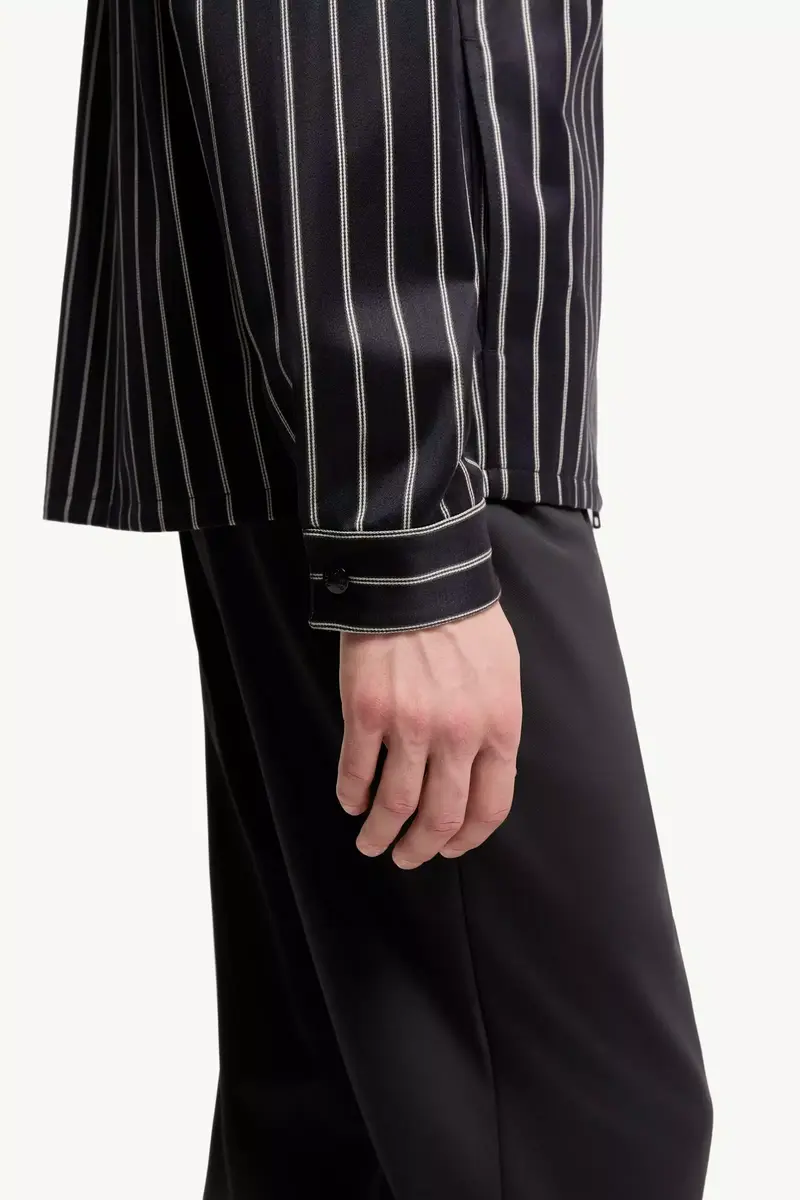 Moncler Wool & Cotton Striped Hooded Shirt Jacket | Thumbnail 7 Moncler Wool & Cotton Striped Hooded Shirt Jacket | Thumbnail 7