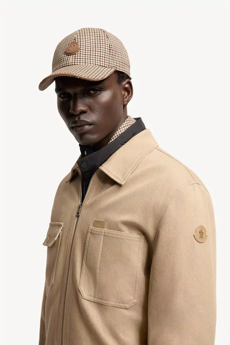 Moncler Leather Logo Cotton Shirt Jacket | Thumbnail 4