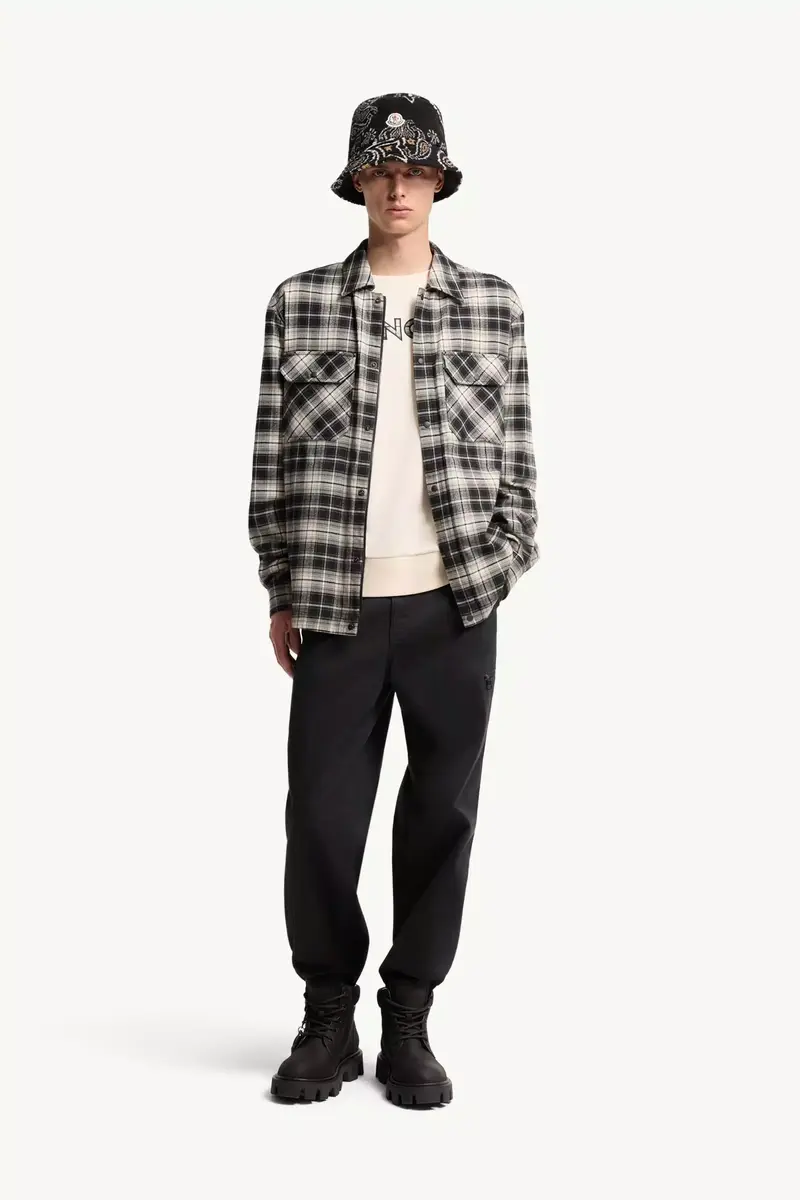 Moncler Check Cotton Flannel Zip-up Shirt | Thumbnail 3 Moncler Check Cotton Flannel Zip-up Shirt | Thumbnail 3