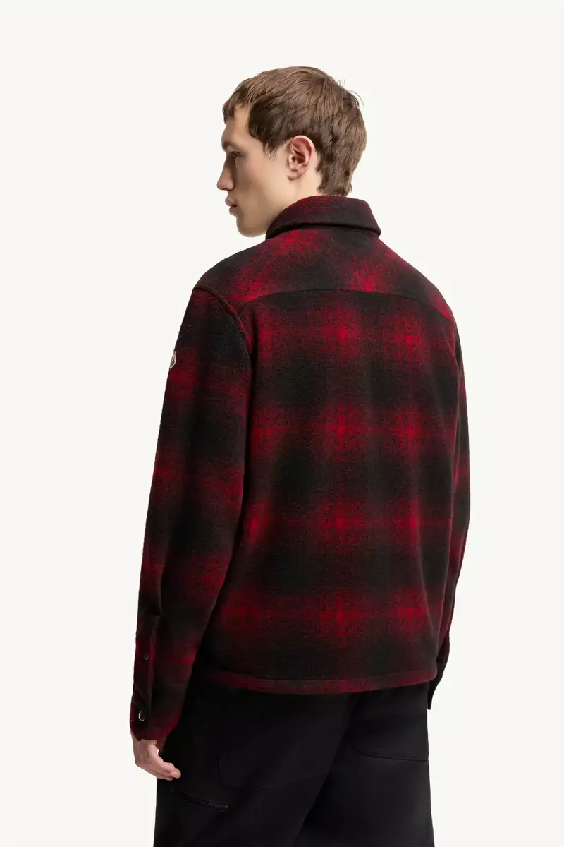 Moncler Check Jersey Zip-up Shirt Jacket | Thumbnail 6 Moncler Check Jersey Zip-up Shirt Jacket | Thumbnail 6