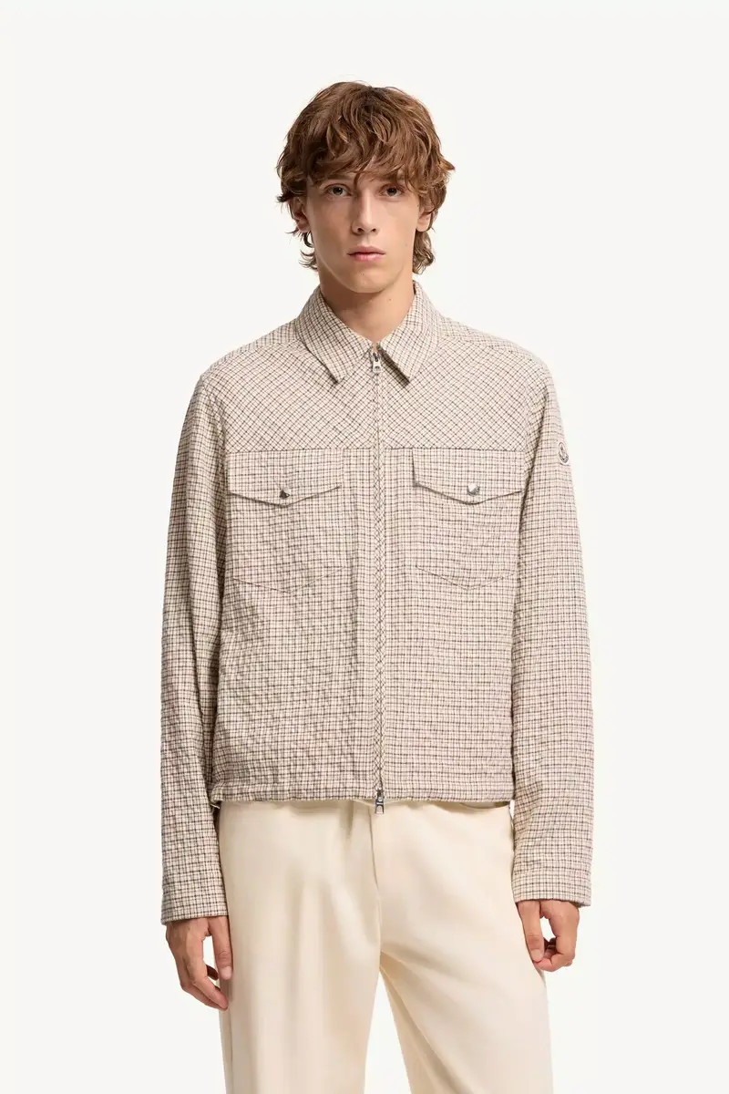 Moncler Micro Madras Flannel Shirt Jacket | Thumbnail 5 Moncler Micro Madras Flannel Shirt Jacket | Thumbnail 5