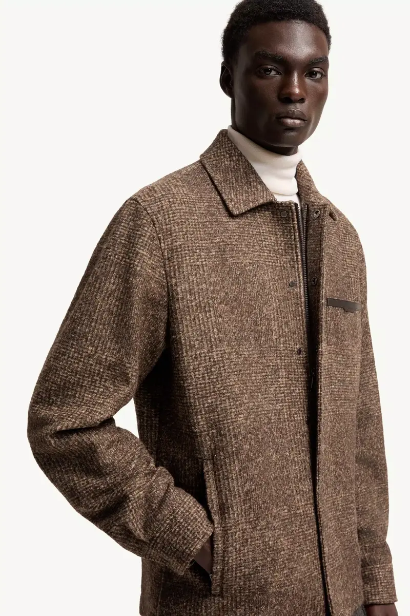 Moncler Check Jersey Shirt Jacket | Thumbnail 7 Moncler Check Jersey Shirt Jacket | Thumbnail 7