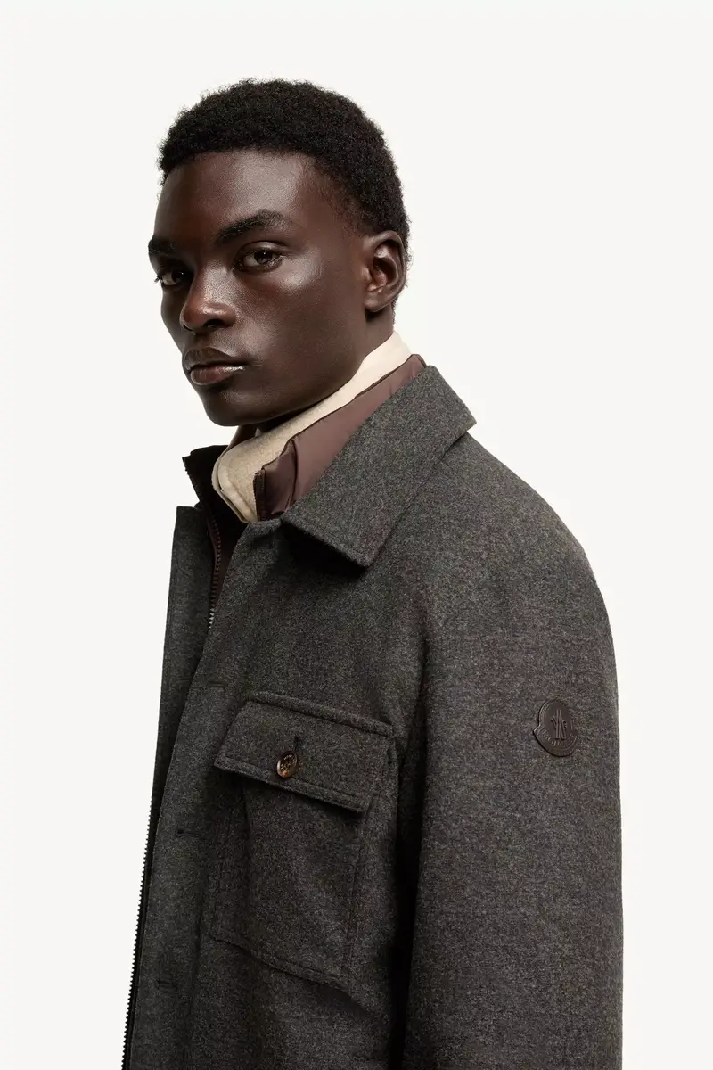 Moncler Flannel Shirt Jacket | Thumbnail 4 Moncler Flannel Shirt Jacket | Thumbnail 4