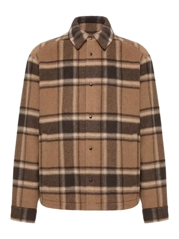 Moncler Check Wool Shirt Jacket