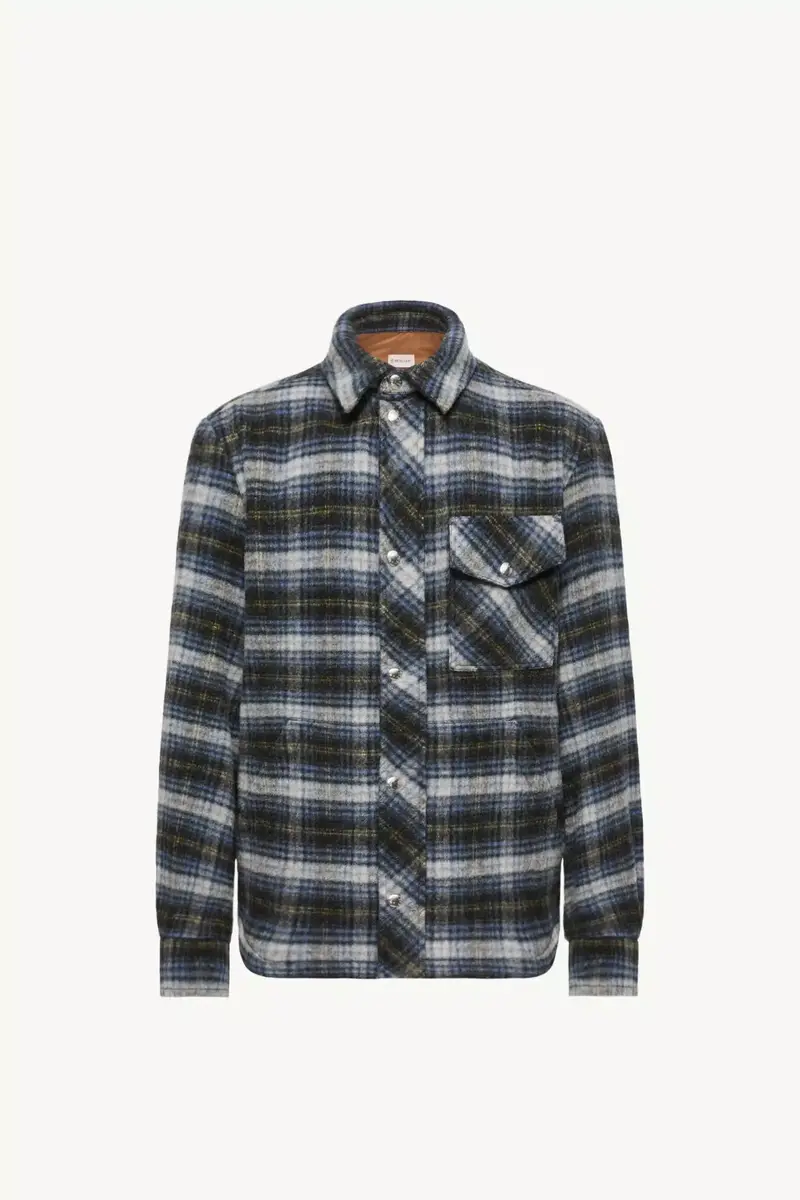 Moncler Check Wool Shirt Jacket | Thumbnail 2 Moncler Check Wool Shirt Jacket | Thumbnail 2