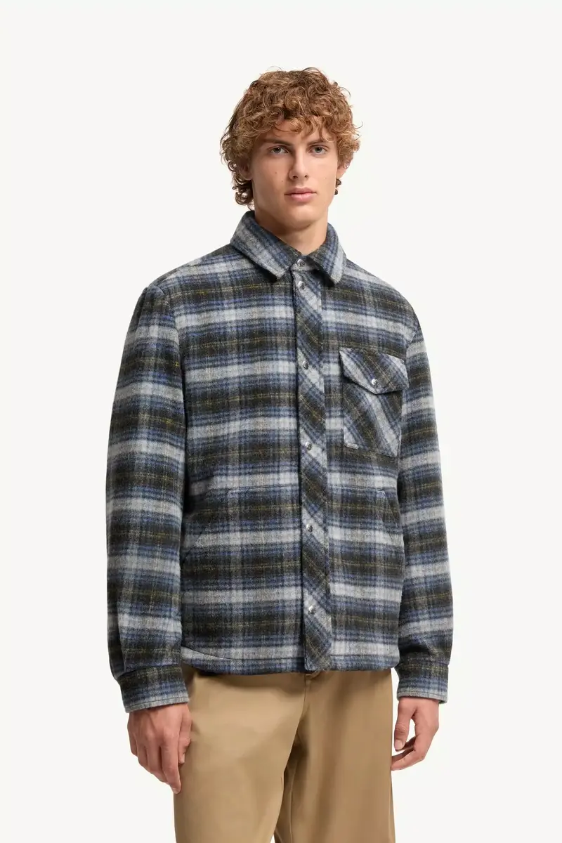 Moncler Check Wool Shirt Jacket | Thumbnail 5 Moncler Check Wool Shirt Jacket | Thumbnail 5
