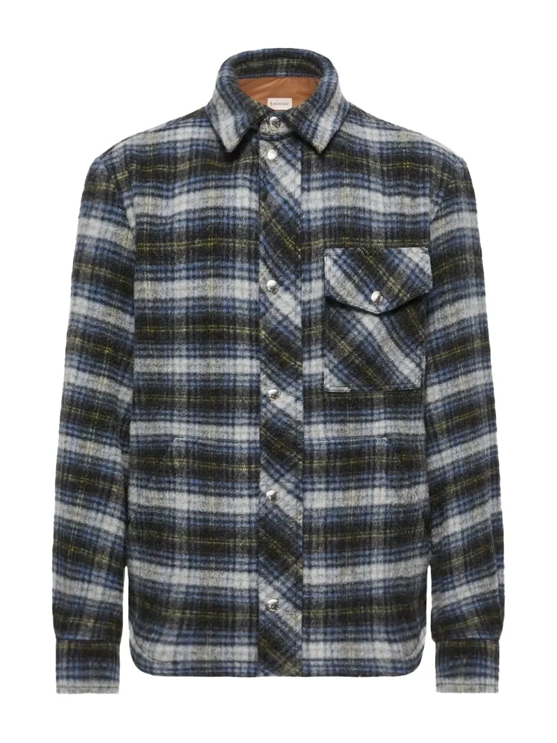 Check Wool Shirt Jacket