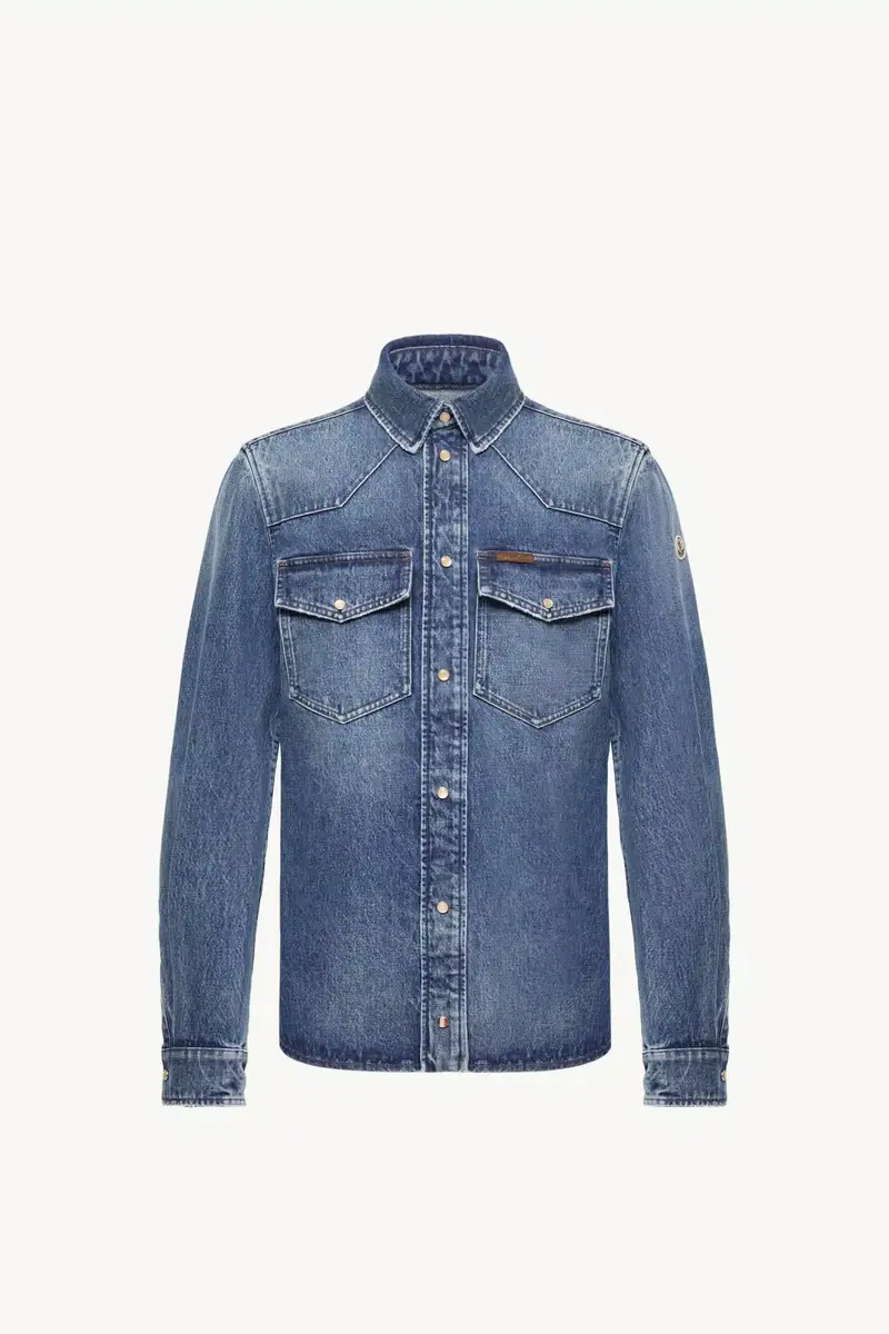 Moncler Denim Shirt Jacket | Thumbnail 2 Moncler Denim Shirt Jacket | Thumbnail 2