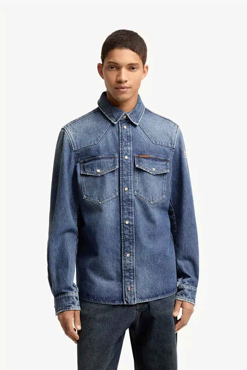 Moncler Denim Shirt Jacket | Thumbnail 5 Moncler Denim Shirt Jacket | Thumbnail 5