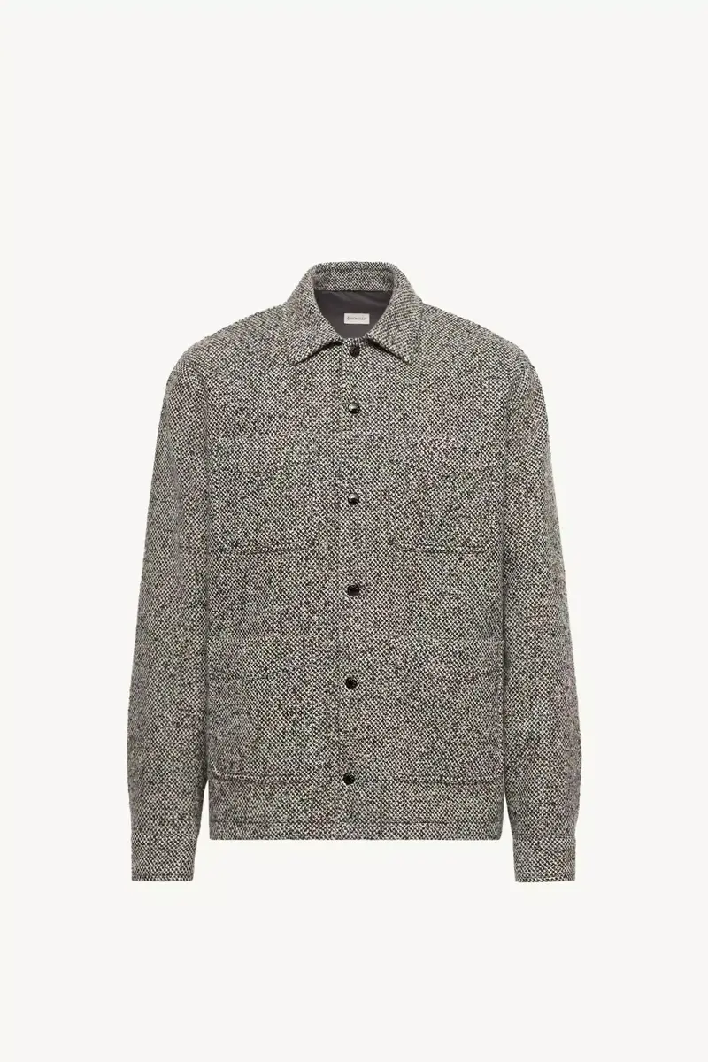 Moncler Melange Wool Blend Shirt Jacket | Thumbnail 2 Moncler Melange Wool Blend Shirt Jacket | Thumbnail 2