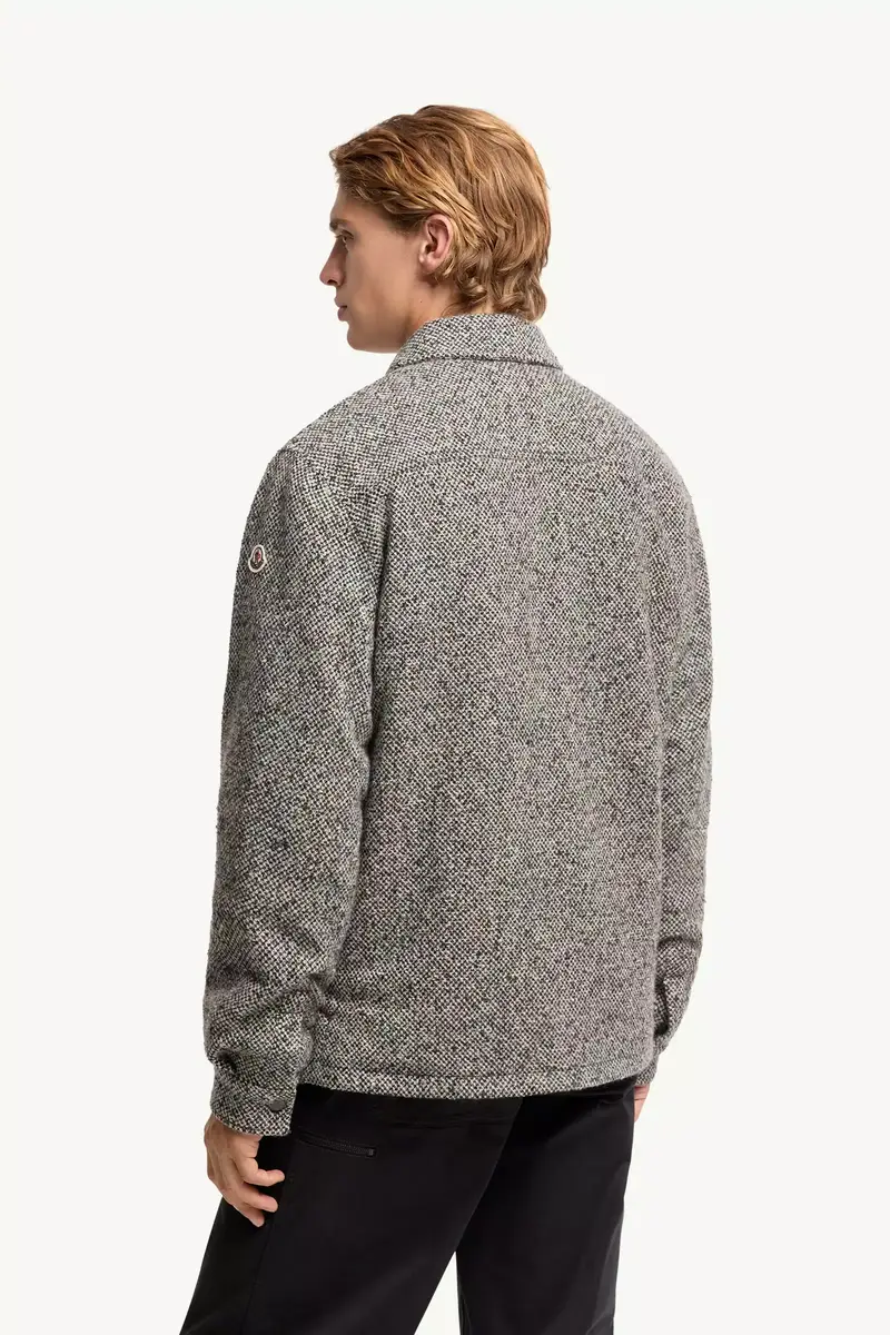 Moncler Melange Wool Blend Shirt Jacket | Thumbnail 6 Moncler Melange Wool Blend Shirt Jacket | Thumbnail 6