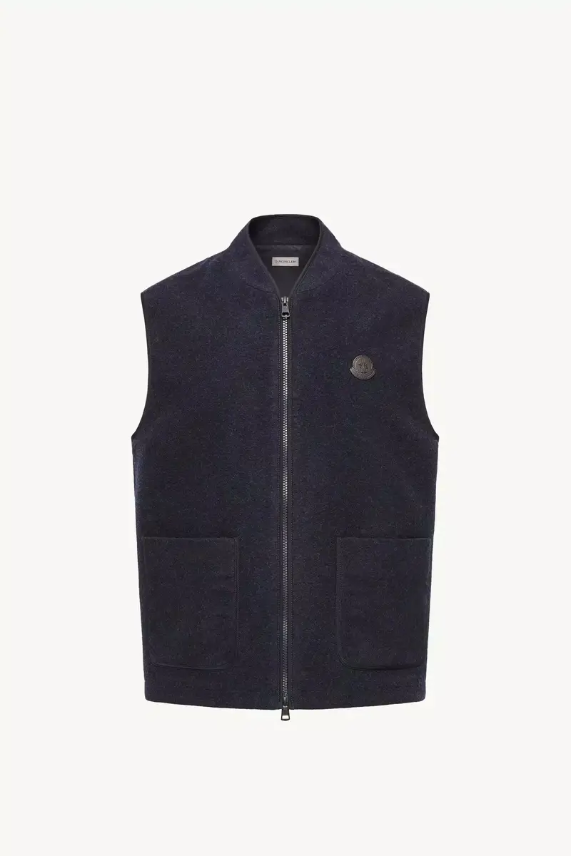 Moncler Wool Zip-up Vest | Thumbnail 2 Moncler Wool Zip-up Vest | Thumbnail 2