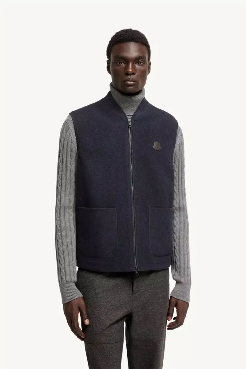 Moncler Wool Zip-up Vest | Thumbnail 5 Moncler Wool Zip-up Vest | Thumbnail 5