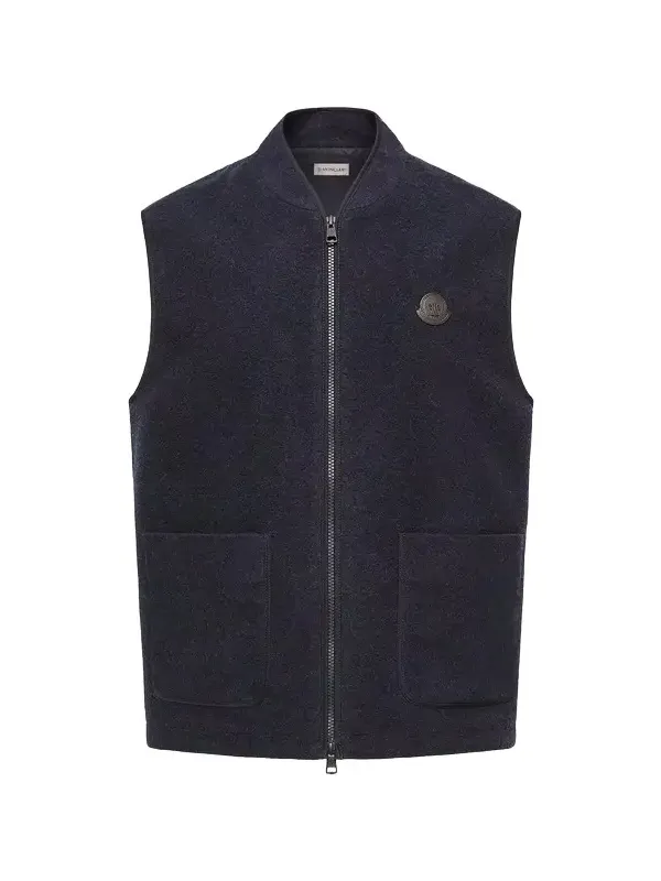 Wool Zip-up Vest