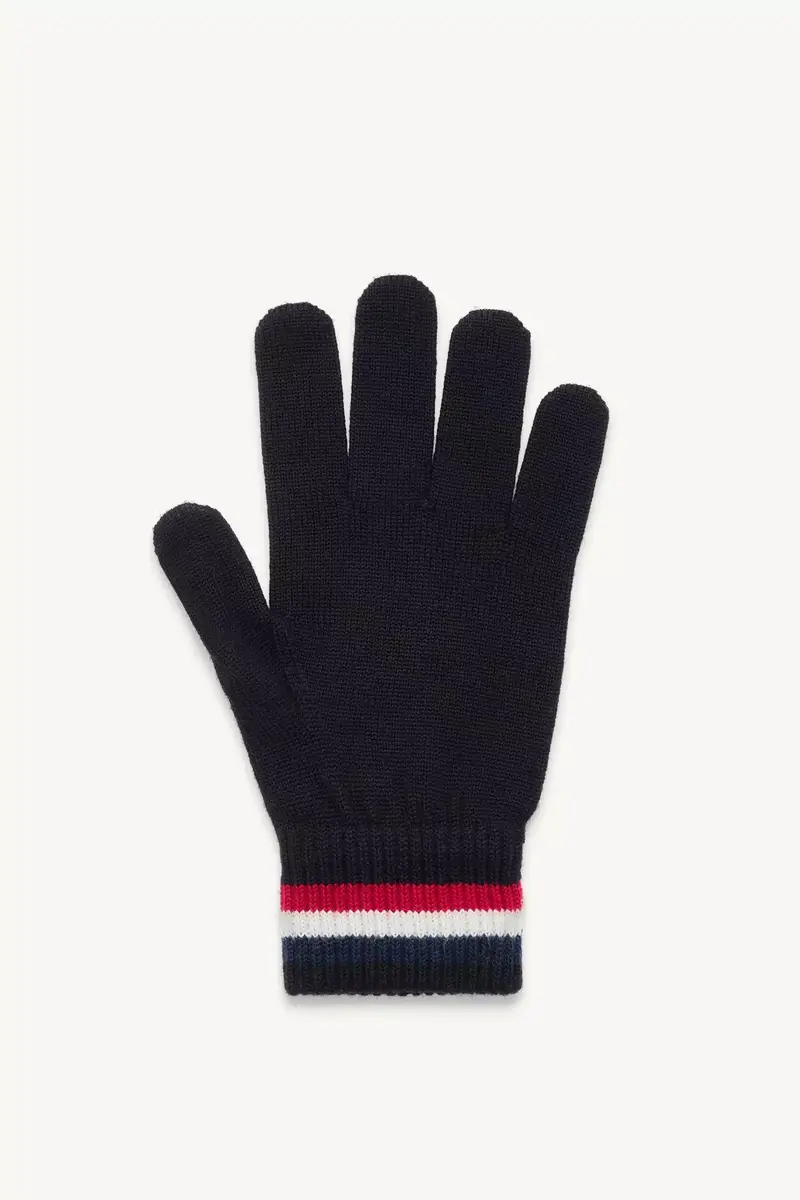 Moncler Tricolor Wool Gloves | Thumbnail 4 Moncler Tricolor Wool Gloves | Thumbnail 4