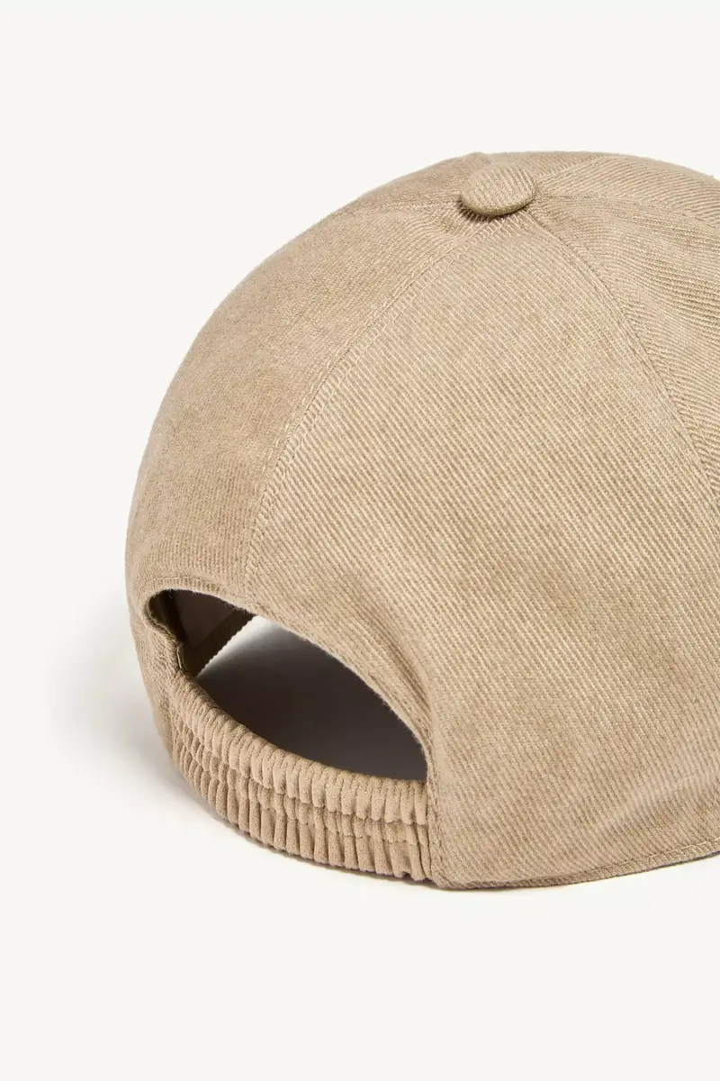Moncler Leather Logo Cotton Gabardine Baseball Cap | Thumbnail 5