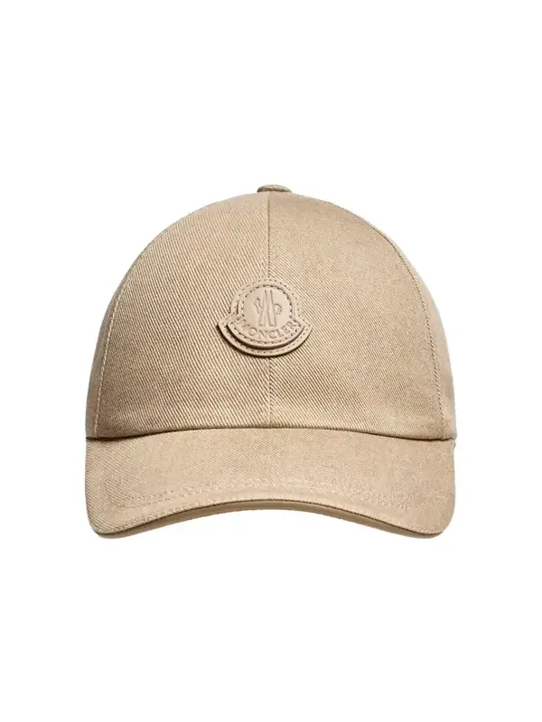 Leather Logo Cotton Gabardine Baseball Cap Leather Logo Cotton Gabardine Baseball Cap