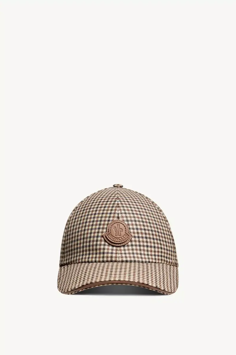 Moncler Check Wool Baseball Cap | Thumbnail 2 Moncler Check Wool Baseball Cap | Thumbnail 2