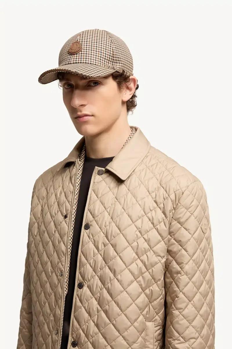 Moncler Check Wool Baseball Cap | Thumbnail 3 Moncler Check Wool Baseball Cap | Thumbnail 3