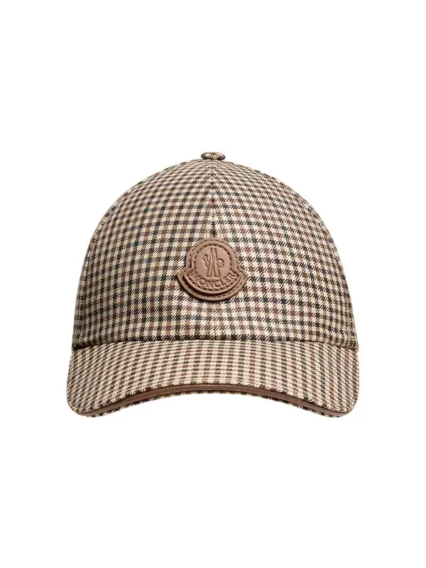 Check Wool Baseball Cap Check Wool Baseball Cap