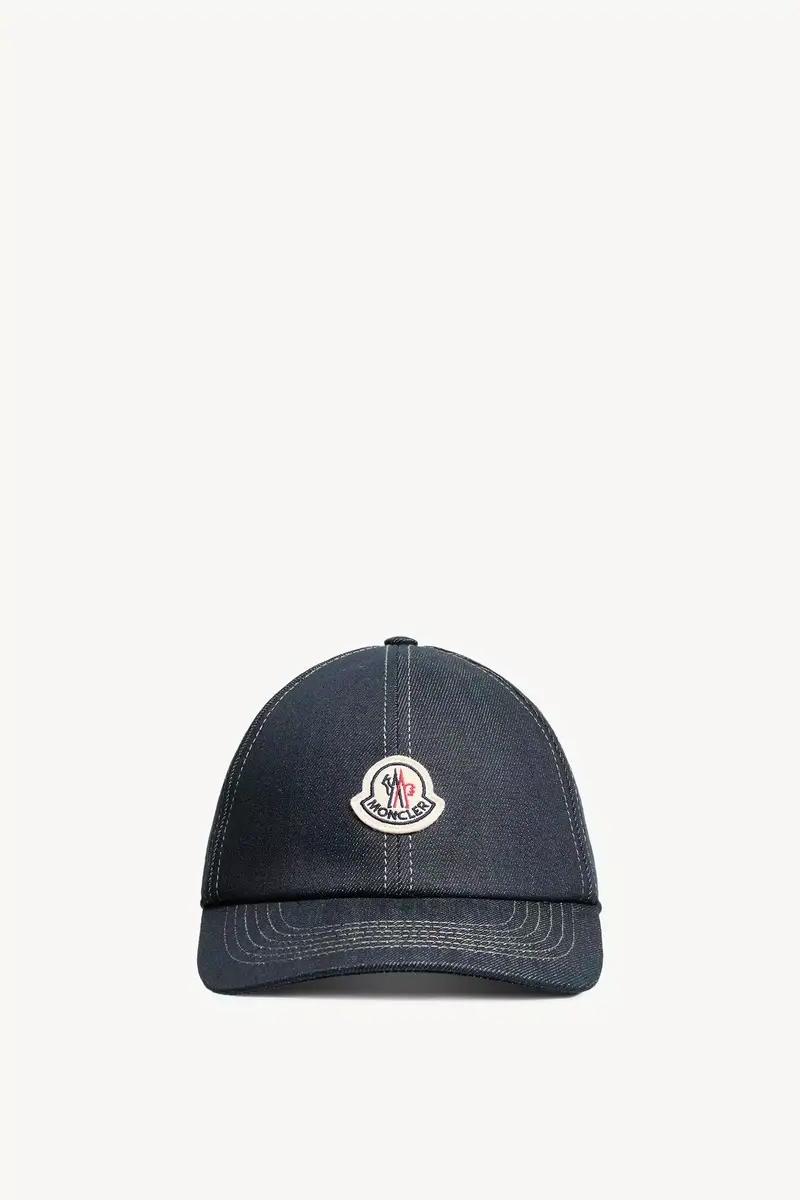 Moncler Denim Baseball Cap | Thumbnail 2 Moncler Denim Baseball Cap | Thumbnail 2